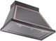 Ilve® Nostalgie II Noblesse 40" Glossy Black Wall Mounted Range Hood with Copper Trim-1