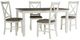 Powell® Jane 5-Piece Brown/Rustic Taupe/Vanilla White Dining Set-0