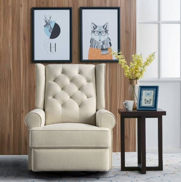 Westwood Design Amelia Natural Power Swivel Glider Recliner-2