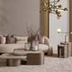 Michael Amini® Mod Dream Rich Champagne Tall Cocktail Table-1