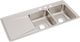 Elkay Lustertone® Classic Lustrous Satin 48" x 22" x 7-5/8" 3-Hole Equal Double Bowl Drop-In Sink with Left Drainboard-0