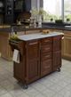 homestyles® Create-a-Cart Medium Oak/Salt-and-Pepper Granite Kitchen Cart-1