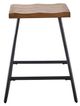 Steve Silver Co. Landon 2-Piece Black/Natural Honey Backless Counter Stool Set-3