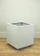 Le Present Stacks White 16" Cube On Cube Planter-4
