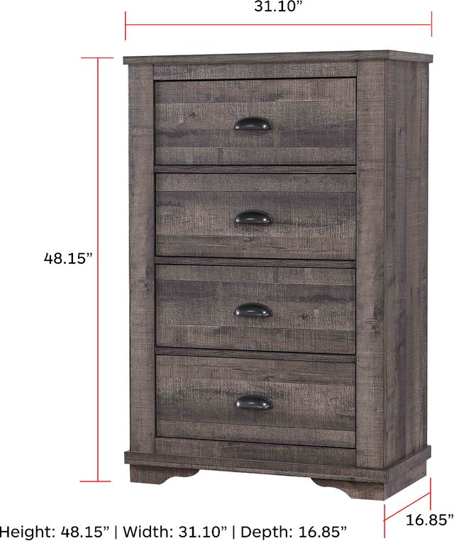 Crown Mark Coralee Gray Chest-2