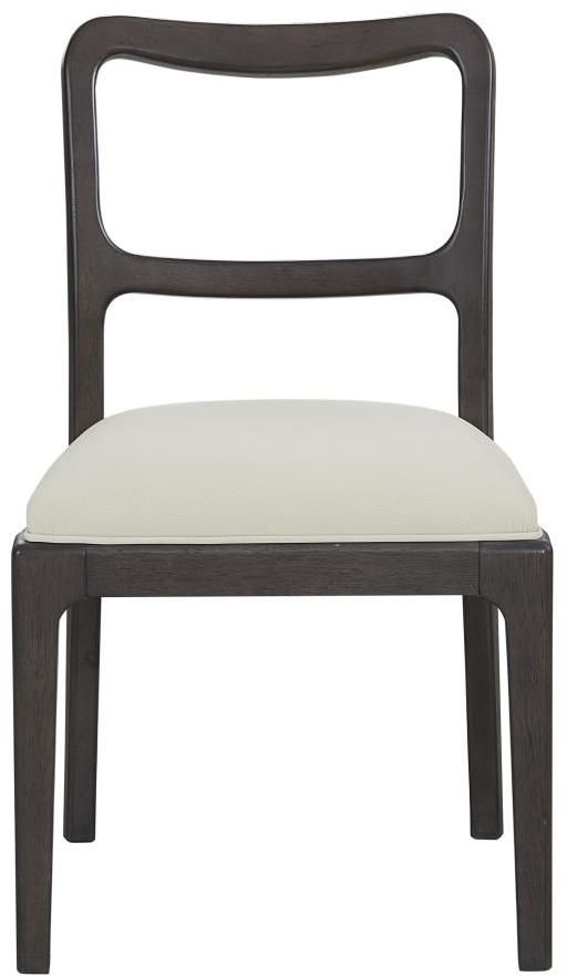 Bernards Pagosa Dark Brown/Ivory Wood Back Dining Chair-2