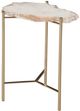 Bassett Mirror Cora Gold/White Accent Table-0