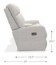 La-Z-Boy® Finley Oyster Power Wall Reclining Loveseat with Console and Headrest-5
