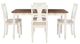 Powell® Willow 5-Piece Brown/Vanilla White Dining Set-1