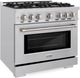 ZLINE Select 36" Stainless Steel Pro Style Gas Range-2