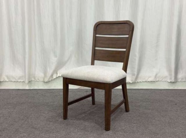 Elements International Glinda Brown/Light Gray Dining Chair-1