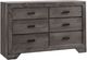 Elements International Nathan Gray Oak 4 Piece Twin Bedroom Collection-5