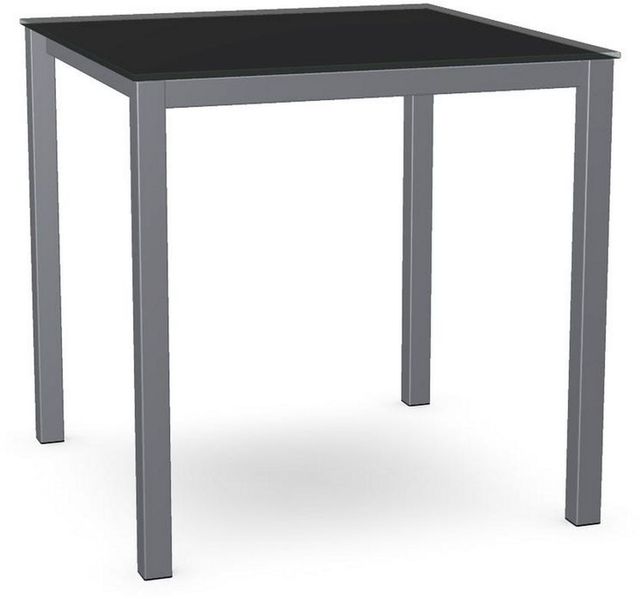 Amisco Customizable Carbon Glass Square Counter Height Table Base-2