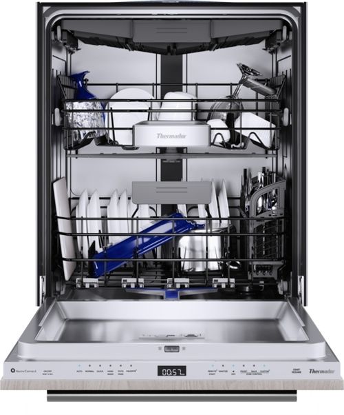 Thermador® Sapphire® 24" Panel Ready Top Control Built In Dishwasher-2