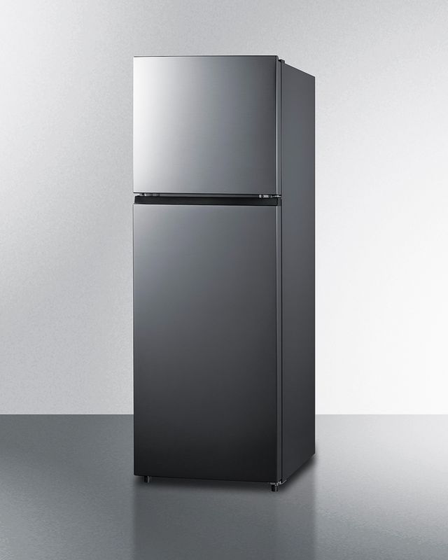 Summit® 24" 11.5 Cu. Ft. Stainless Steel Look Counter Depth Top Freezer Refrigerator-1