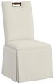 Fairfield® Customizable Entree Dining Pull Tall Back Skirted Dining Chair with Tobacco Legs-0