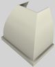 Vent-A-Hood® Designer Series 36" Biscuit Wall Mounted Range Hood-5