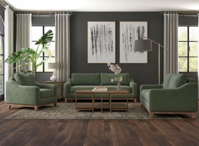 International Furniture Direct Olivo Olive Accent Chair-1