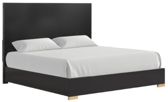 Furniture of America® Goldsberg Black King Panel Bed-0