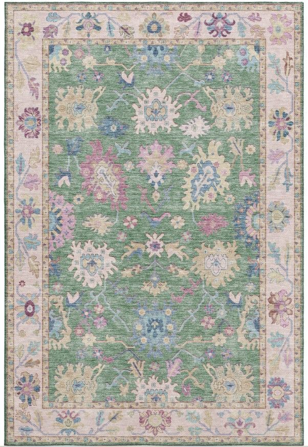 Dalyn™ Rug Company Hatay HY7 Lime 5'x8' Area Rug-0