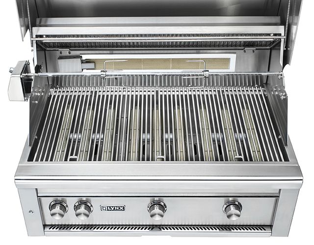 LYNX® Professional 3-Burner Limestone Built-In Natural Gas Grill with Rotisserie-3