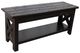 American Heartland Manufacturing Rustic Bench with Open Shelf-0