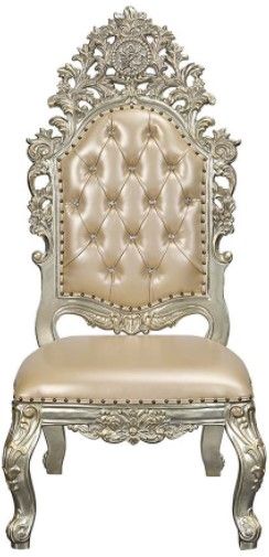 ACME Furniture Sorina 2-Piece Antique Gold Side Chair Set-3