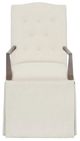 Fairfield® Customizable Entree Dining Camel Button Back Skirted Arm Chair-1