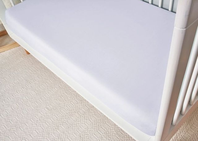 BEDGEAR® Hyper-Wool Performance® Bright White Crib Fitted Sheet-4