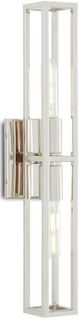 Currey & Company Bagno Bergen Polished Nickel Wall Sconce-0