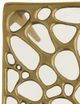 Currey & Company Honeycomb Clear Drinks Table with Gold Base-4