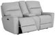 Bassett® Furniture Club Level Kenneth Mist Power Reclining Loveseat with Console-2