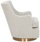Fairfield® Customizable Libby Langdon Trident Swivel Chair with Bright Brass-3