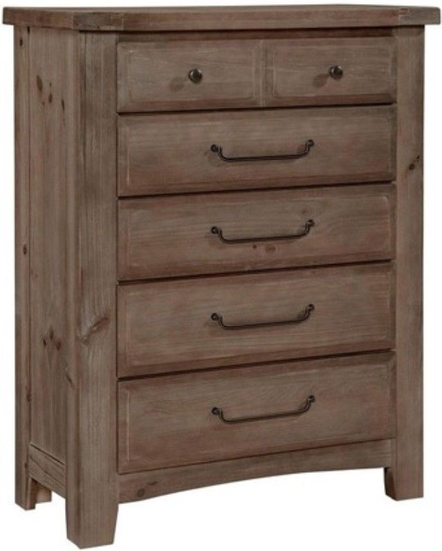 American Wholesale Furniture Lumbermill Saddle Grey Chest-0