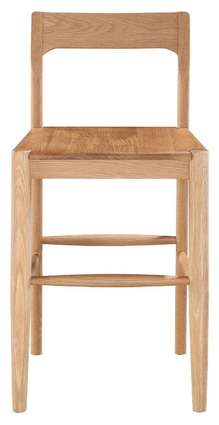Moe's Home Collection Owing Natural Oak Counter Stool-1