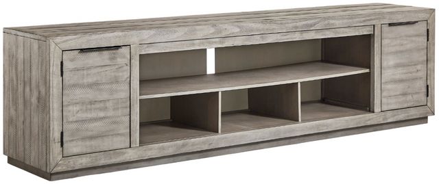 Signature Design by Ashley® Naydell Weathered Light Gray 92" TV Stand