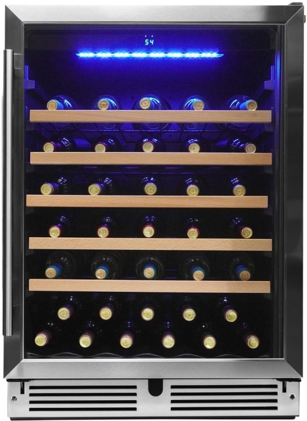 Danby® 24" 5.7 Cu. Ft. Stainless Steel Built-In Undercounter Wine Cooler-0