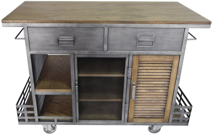 Yosemite Home Decor Jaxon Kitchen Island - Thumbnail 5