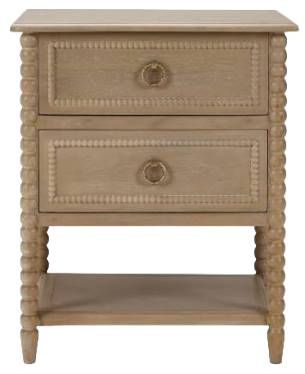 Bramble Customizable Cholet 2-Drawer Bedside Table-1