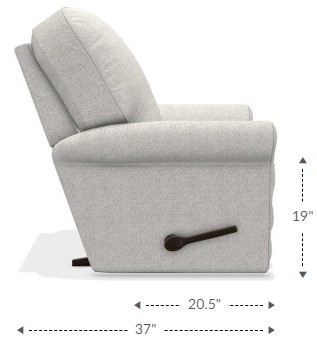 La Z Boy Addison Mist Manual Gliding Recliner Liddiard Home Furnishings