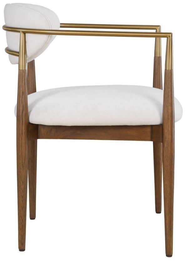 Uttermost® Moxie Walnut Dining Arm Chair-4
