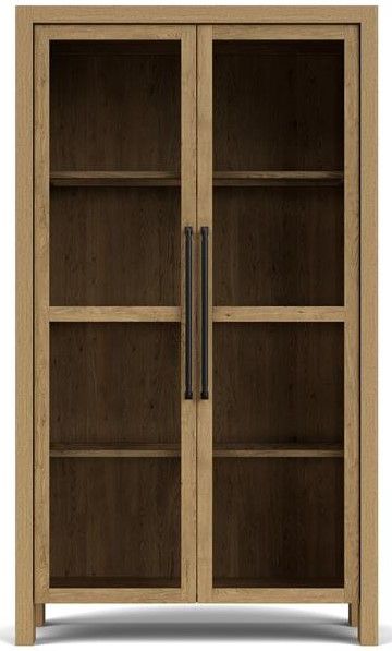Riverside Furniture Davie Pale Oak Display Cabinet-1