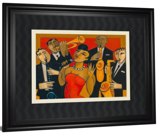 Classy Art The Diva and Her Horn Section by Marsha Hammel Wall Art-1