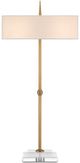 Currey & Company Caldwell Antique Brass/Off-White Table Lamp-2