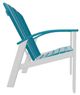 Telescope Casual Newport Aqua/White Polymer Outdoor MGP Adirondack Chair-2