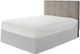 Olliix by Madison Park Grey Simple Fit Wrap Around Adjustable Bed Skirt-1