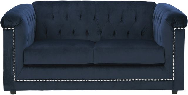 Signature Design by Ashley® Josanna Navy Loveseat-1