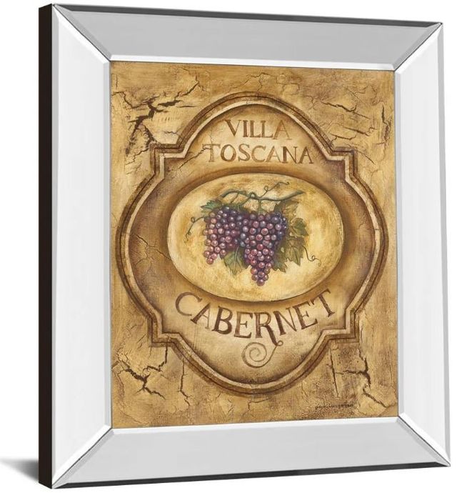 Classy Art Cabernet by Gregory Gorham Mirror Framed Wall Art-1