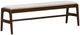 LH Home Remix Upholstered Cream/Brown Bench -0