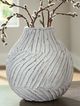 Signature Design by Ashley® Shelvie Distressed White 10" Vase-2